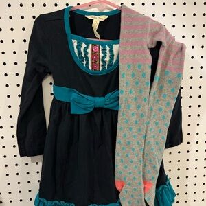 Matilda Jane Dress with Teal Accents